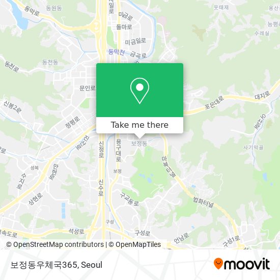 보정동우체국365 map