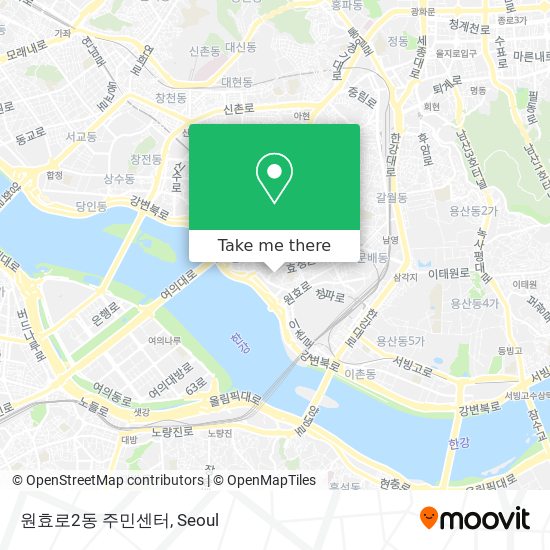 원효로2동 주민센터 map