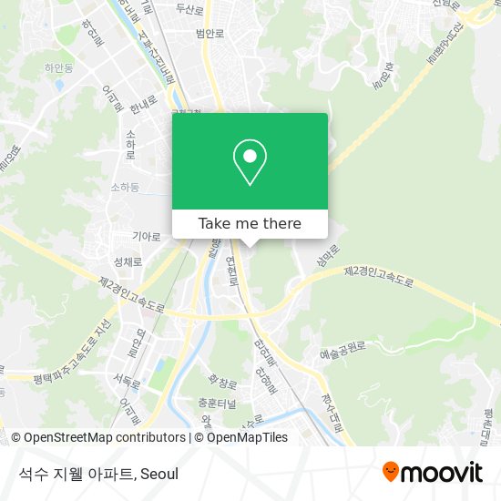 석수 지웰 아파트 map