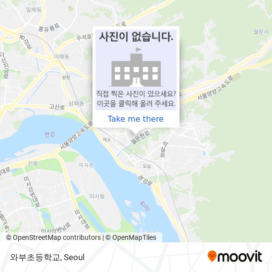 와부초등학교 map