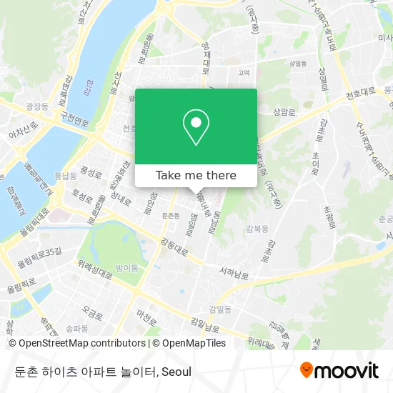 둔촌 하이츠 아파트 놀이터 map