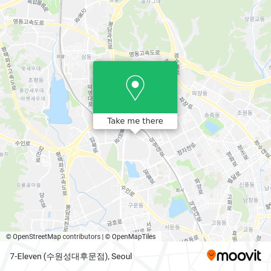 7-Eleven (수원성대후문점) map