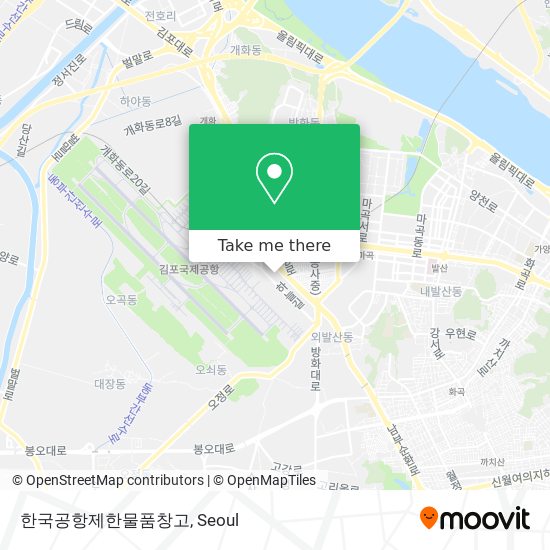 한국공항제한물품창고 map