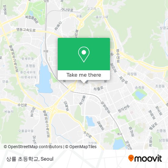 상률 초등학교 map