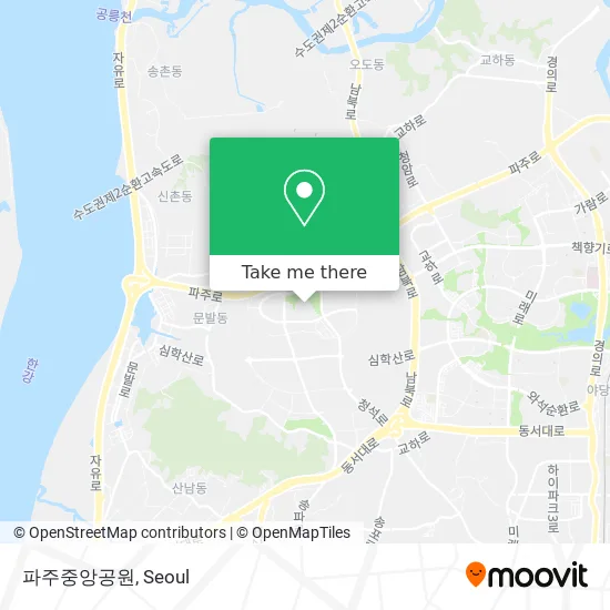 파주중앙공원 map