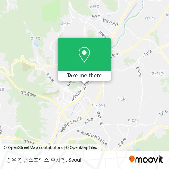 송우 강남스포렉스 주차장 map