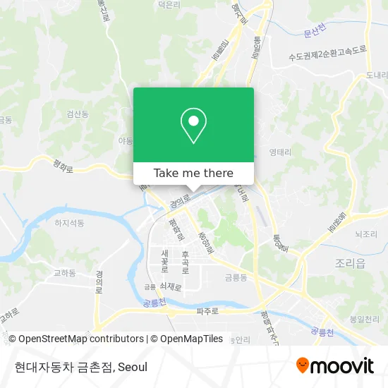 현대자동차 금촌점 map