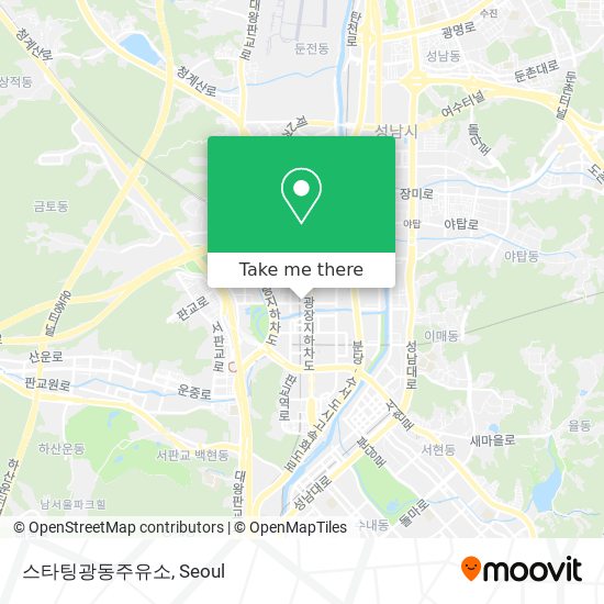 스타팅광동주유소 map