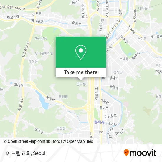 예드림교회 map