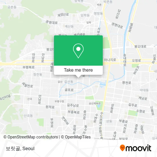 보릿골 map