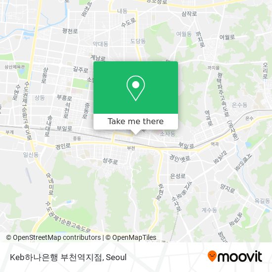 Keb하나은행 부천역지점 map