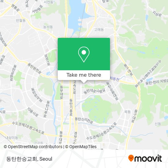 동탄한승교회 map
