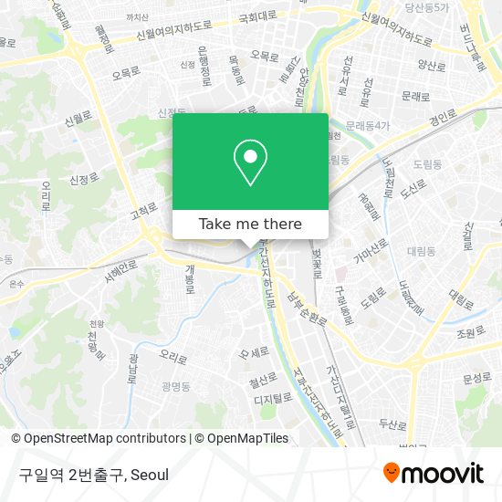 구일역 2번출구 map