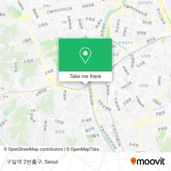 구일역 2번출구 map