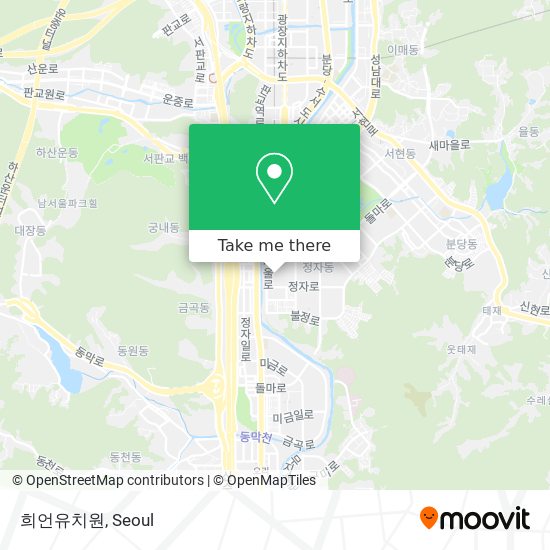 희언유치원 map