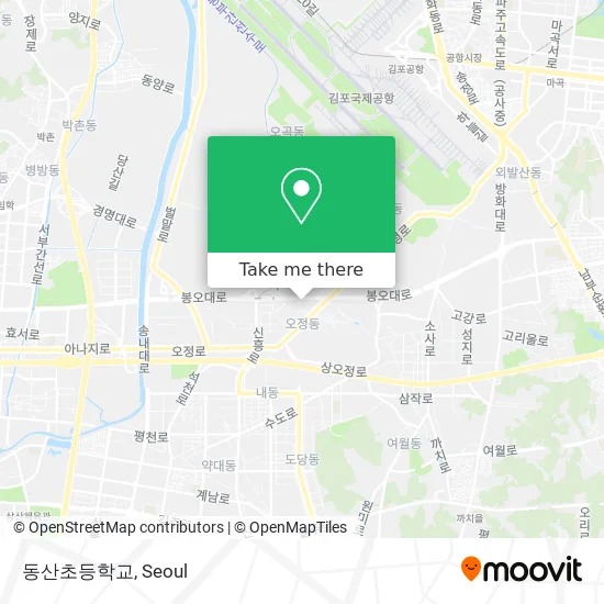 동산초등학교 map
