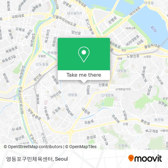 영등포구민체육센터 map