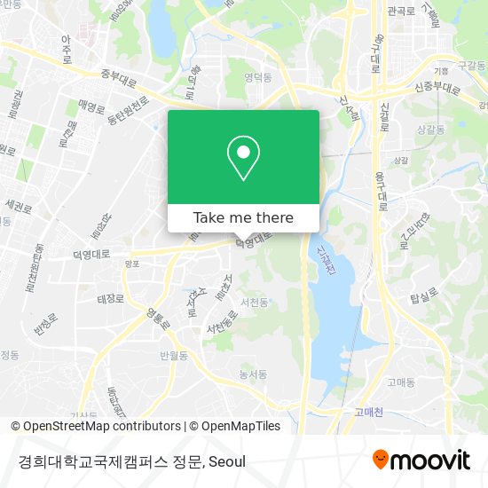 경희대학교국제캠퍼스 정문 map