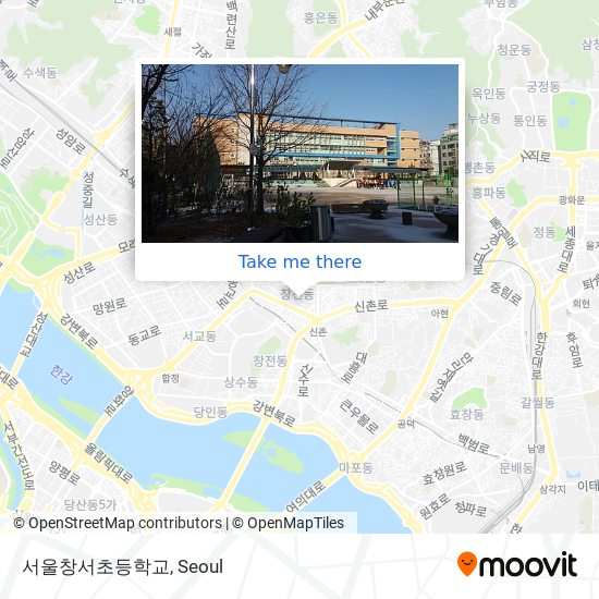 서울창서초등학교 map