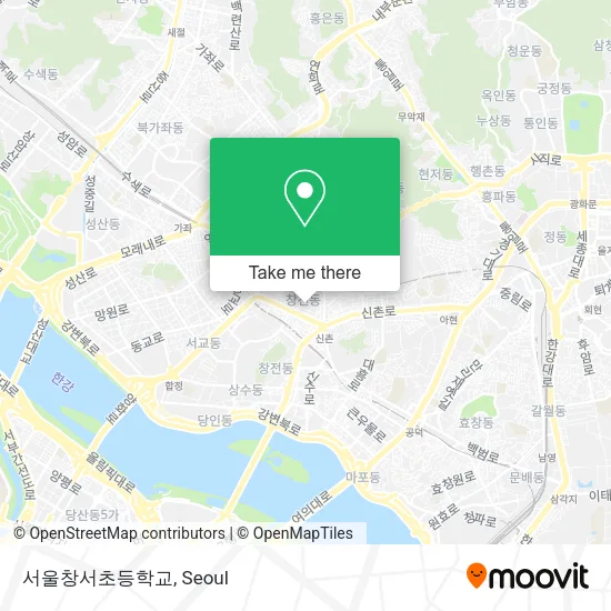 서울창서초등학교 map