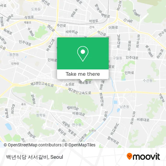 백년식당 서서갈비 map