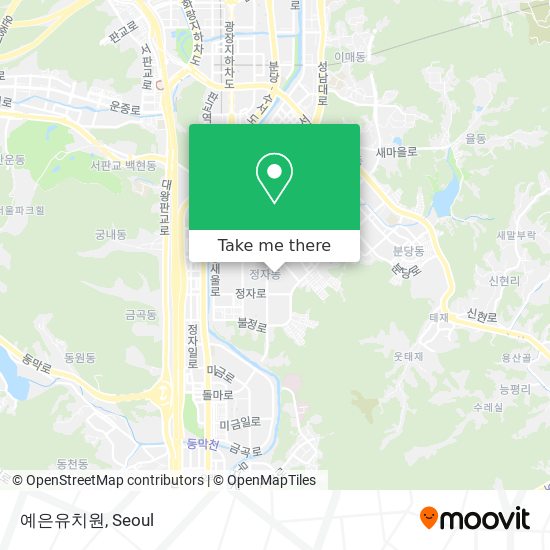 예은유치원 map