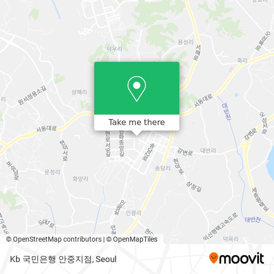 Kb 국민은행 안중지점 map