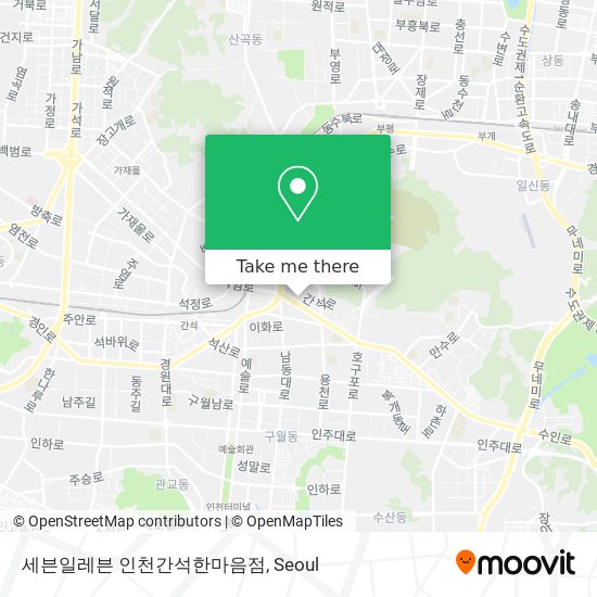 세븐일레븐 인천간석한마음점 map