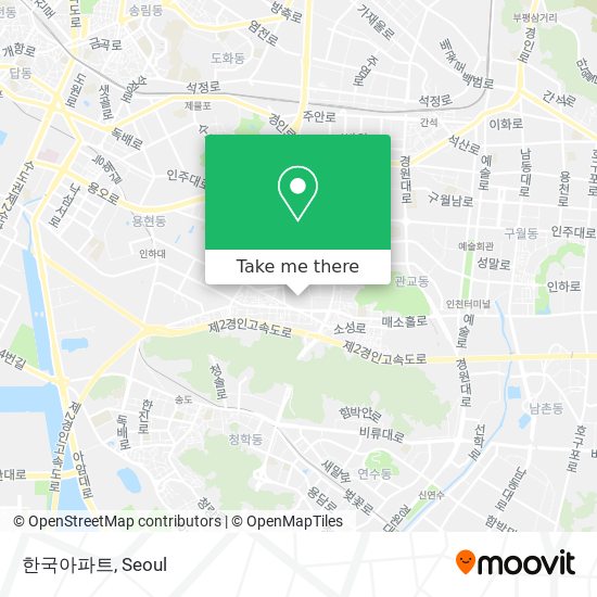 한국아파트 map