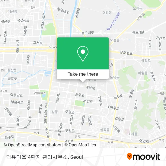 덕유마을 4단지 관리사무소 map