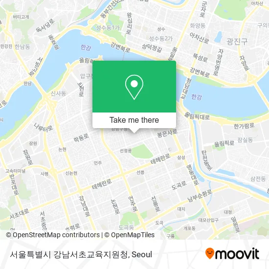 서울특별시 강남서초교육지원청 map