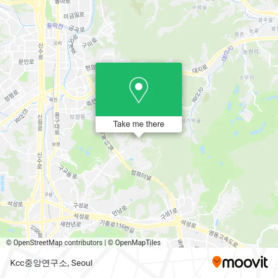 Kcc중앙연구소 map