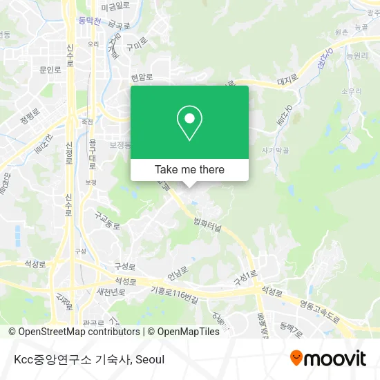 Kcc중앙연구소 기숙사 map