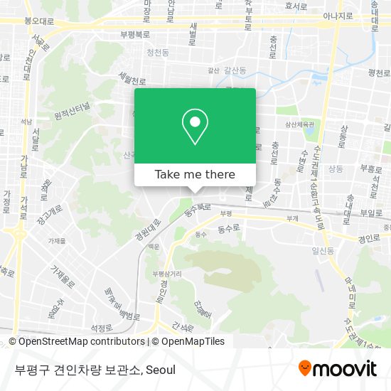 부평구 견인차량 보관소 map