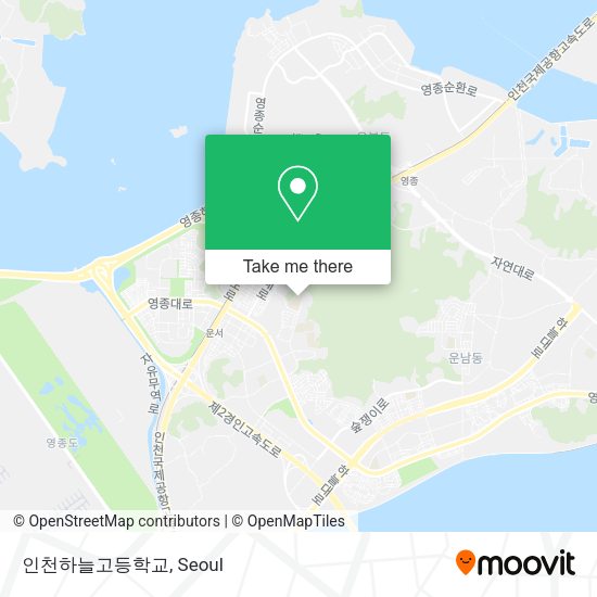 인천하늘고등학교 map