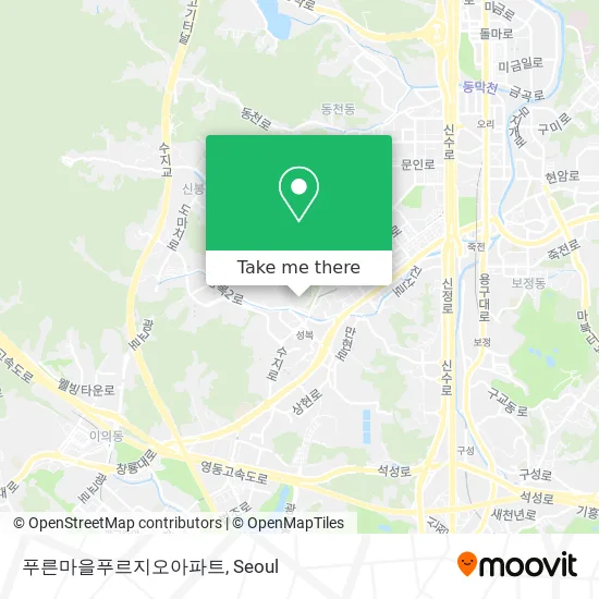 푸른마을푸르지오아파트 map
