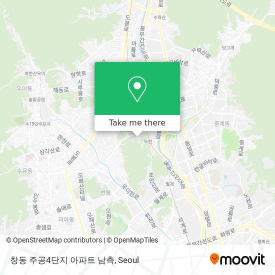 창동 주공4단지 아파트 남측 map