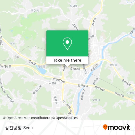 삼진냉장 map