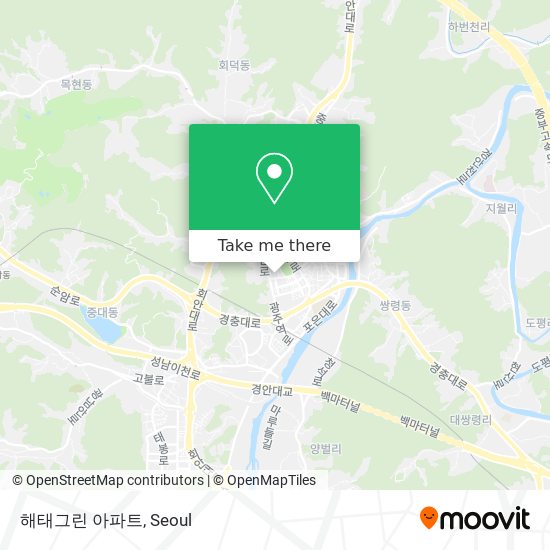 해태그린 아파트 map