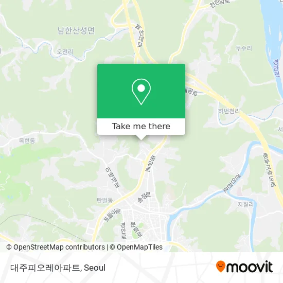 대주피오레아파트 map