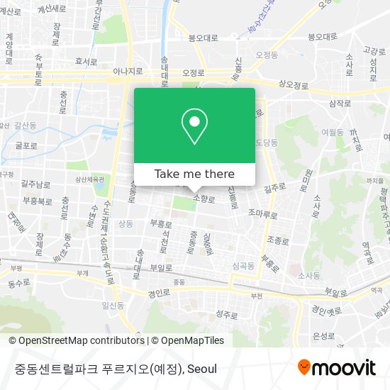 중동센트럴파크 푸르지오(예정) map