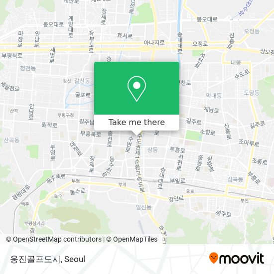 웅진골프도시 map