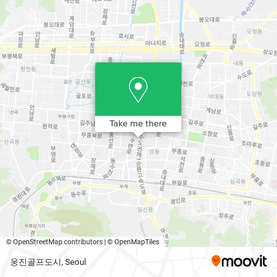 웅진골프도시 map