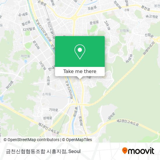 금천신협협동조합 시흥지점 map