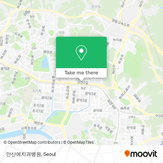 안산예치과병원 map