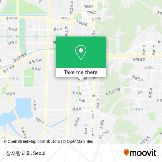 참사랑교회 map