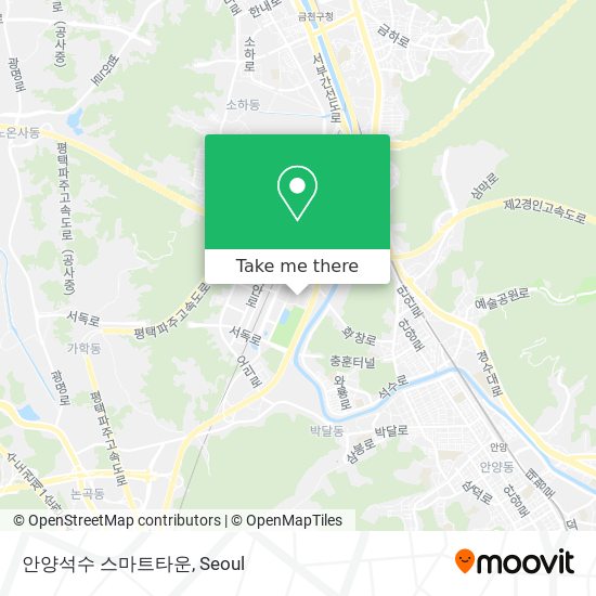 안양석수 스마트타운 map