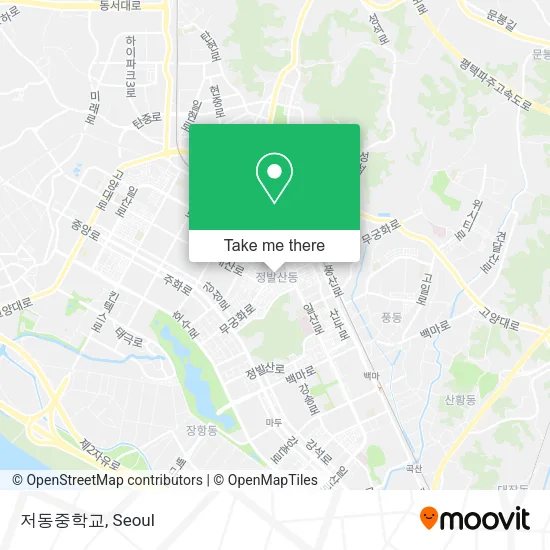 저동중학교 map
