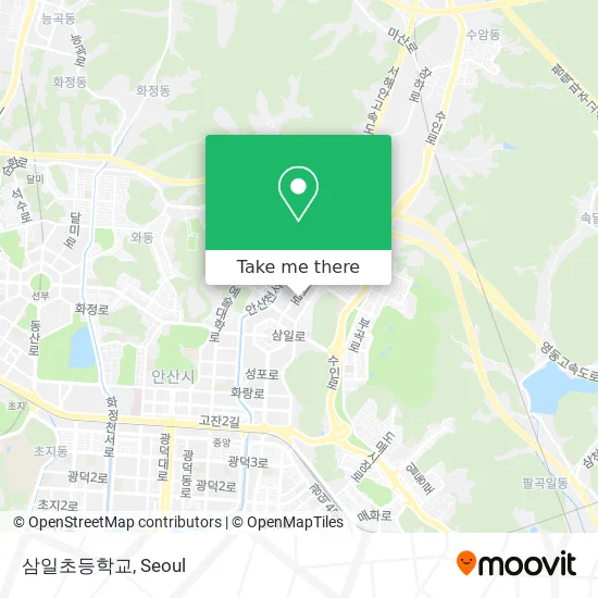 삼일초등학교 map