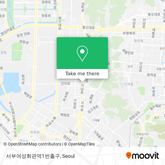 서부여성회관역1번출구 map